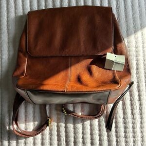 Fossil Leather Backpack